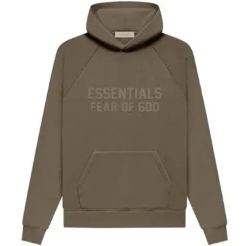 Fear of God Essentials Hoodie Marrón Madera XS Sudadera Fear of God Essentials SS22 marrón madera talla XS hoodie streetwear