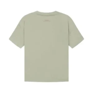Camiseta Essentials Trigo vista trasera con diseño limpio, color trigo, tejido premium y corte relajado.