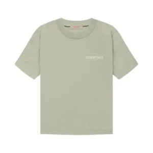 Camiseta Essentials Trigo vista frontal con diseño minimalista, color trigo, tejido premium y ajuste relajado.