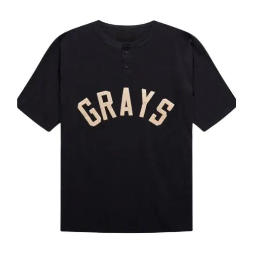 Camiseta negra Fear of God Essentials Grays Camiseta negra Fear of God Essentials Grays vista frontal