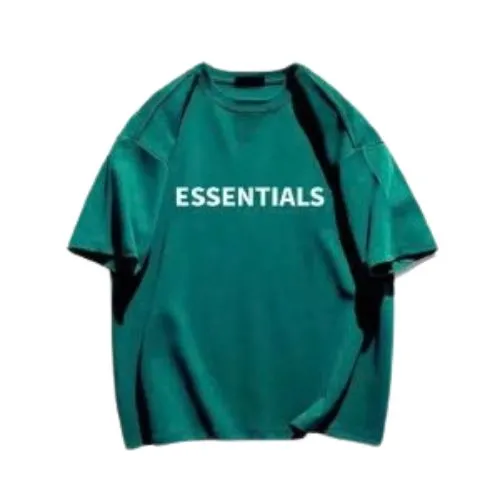 Essentials Fear of God T-Shirt Green Essentials Fear of God T-Shirt Green vista frontal