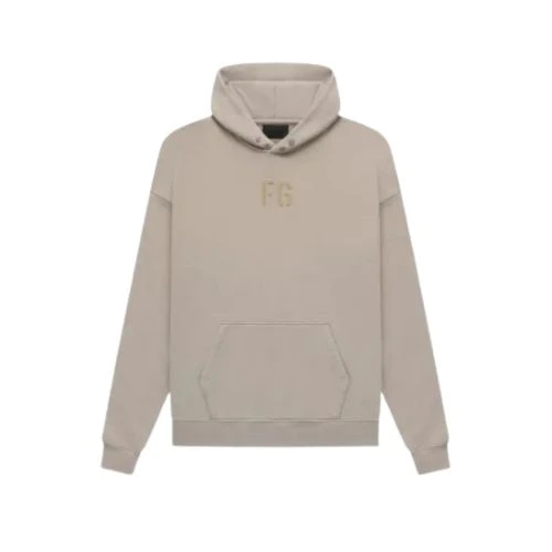 Sudadera con capucha Essentials Fear of God FG Vista frontal de la sudadera con capucha Essentials Fear of God FG, tejido premium, diseño minimalista y ajuste relajado.