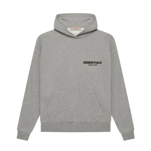 Sudadera con capucha Essentials Fear of God color avena gris sudadera con capucha Essentials Fear of God color avena gris, confeccionada en algodón premium con corte oversize y acabado de alta calidad.