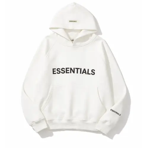 Sudadera con capucha extragrande ESSENTIALS blanca