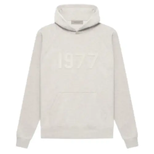 Essentials Hoodie 1977 in Grey Essentials Hoodie 1977 in Grey sudadera con capucha con número 1977 en relieve en el frente y diseño minimalista