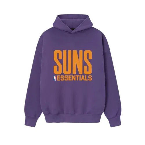 Sudadera con capucha deportiva Essentials de los Suns Sudadera con capucha deportiva Essentials de los Suns vista frontal, confeccionada en algodón de primera calidad, corte oversize y estilo inspirado en el baloncesto.