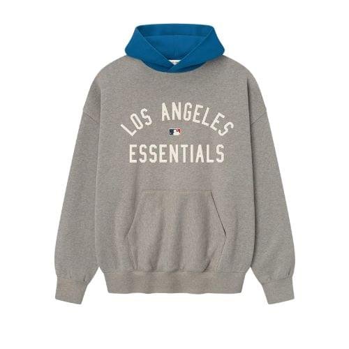 Sudadera deportiva Essentials Dodgers Vista frontal de la sudadera deportiva Essentials Dodgers con capucha, tejido premium y diseño urbano.