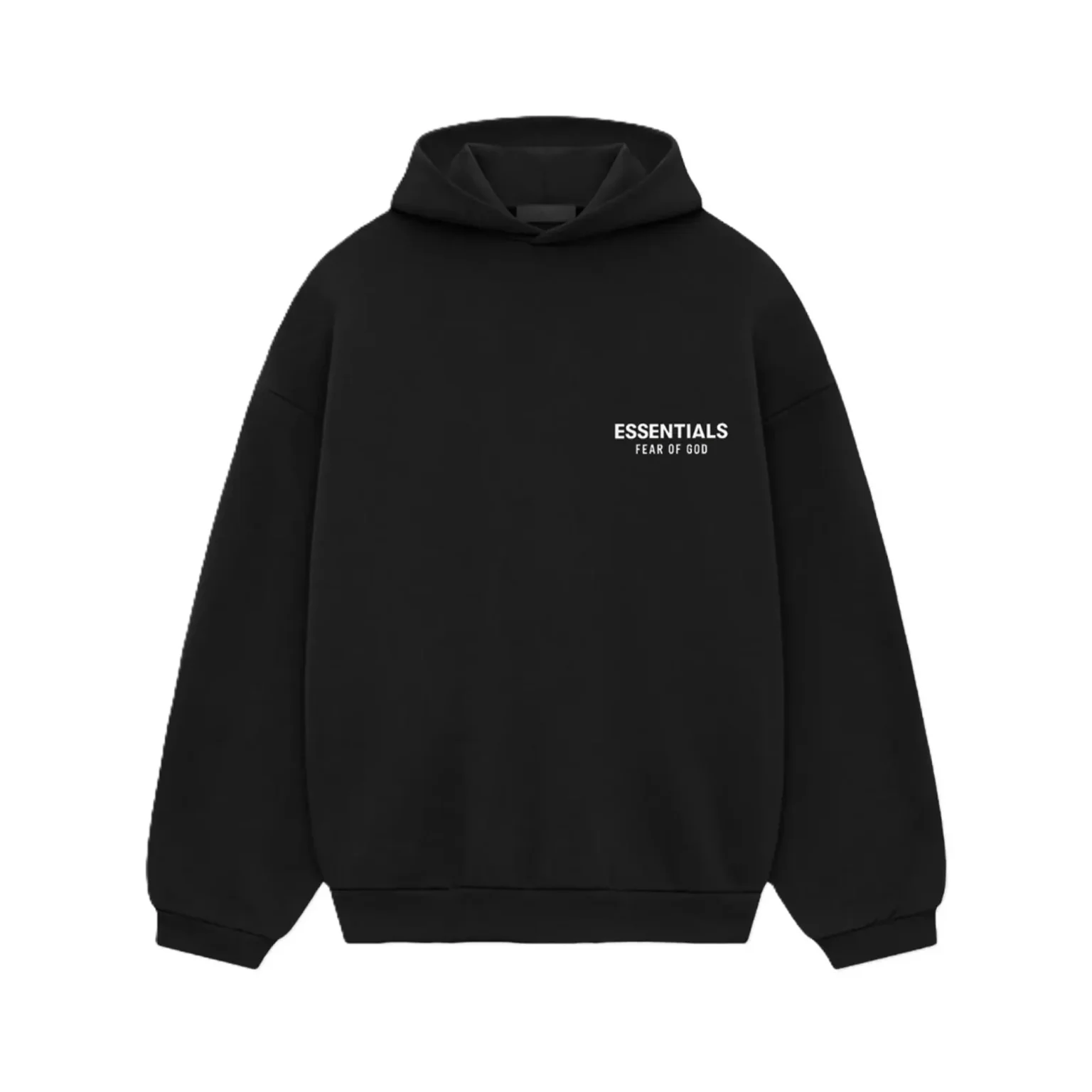Sudadera con capucha clásica de forro polar Essentials Vista frontal de la sudadera con capucha clásica de forro polar Essentials, confeccionada con tejido fleece premium y corte relajado.