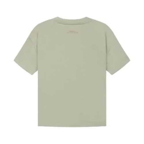 Camiseta Essentials Trigo vista trasera con diseño limpio, color trigo, tejido premium y corte relajado.