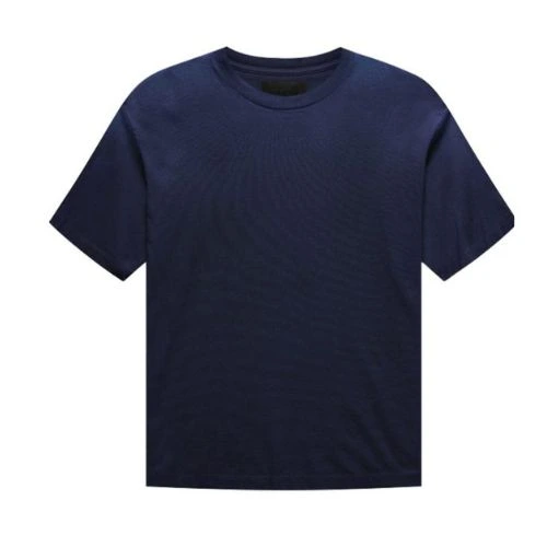 Camiseta Fear of God Essentials 7 Azul Marino vista trasera con diseño limpio, tejido premium y corte relajado.