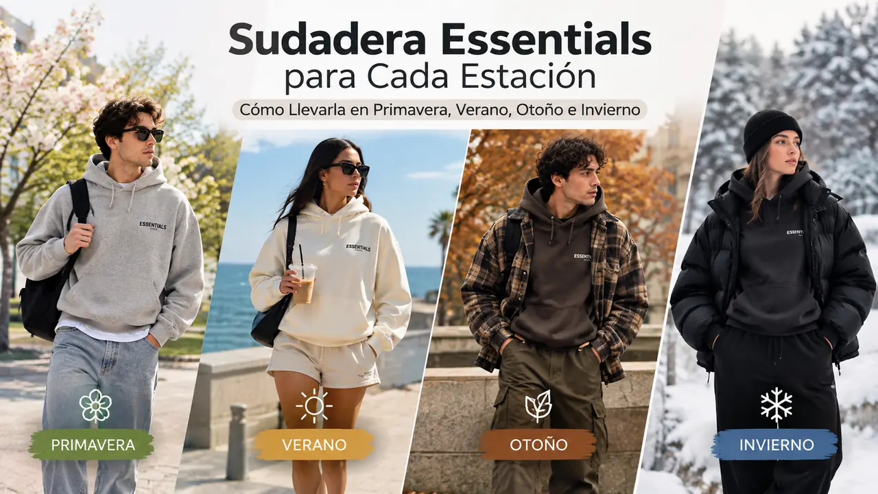 Sudadera Essentials para cada estación: primavera, verano, otoño e invierno